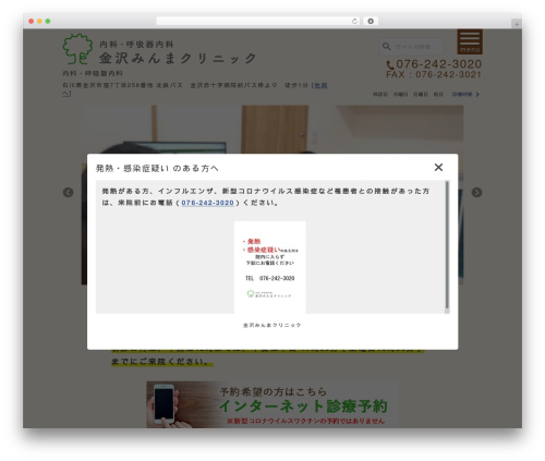 Wevery calendar WordPress plugin - kanazawa-minma-clinic.jp