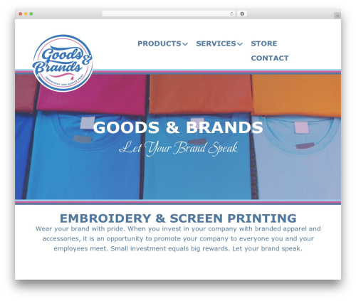 WordPress theme Beaver Builder Theme - goodsandbrands.com