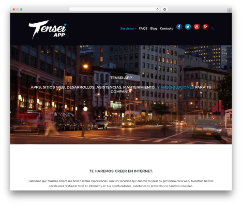 Atomic Blocks WordPress theme - tenseiapp.com