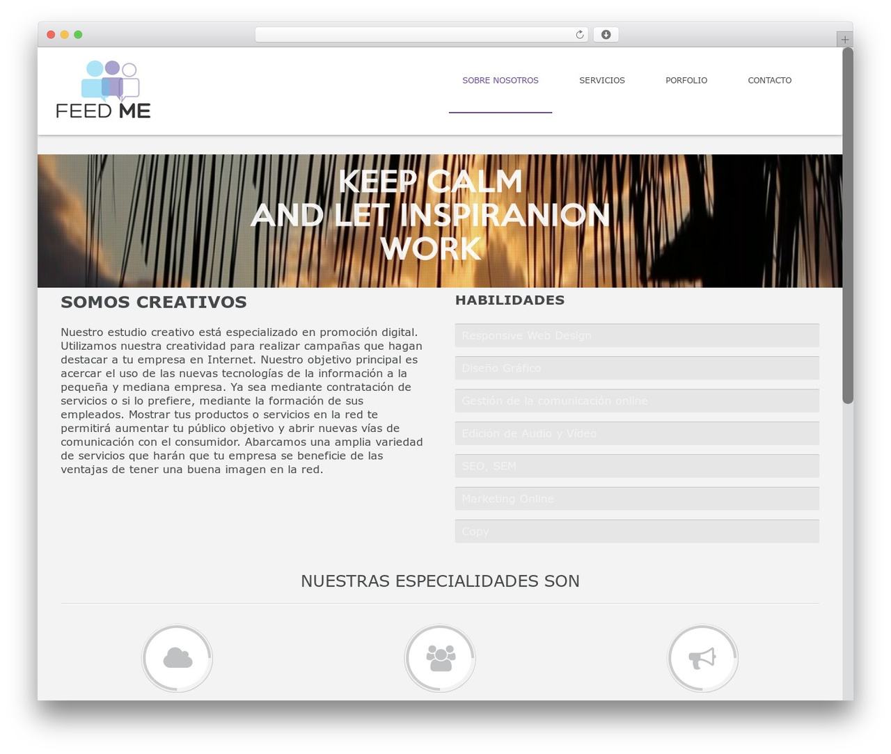 Circles Wordpress Theme WordPress theme design - feedme-online.com