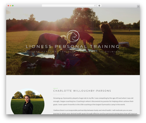 DMS WordPress theme - femalepersonaltrainerdulwich.com