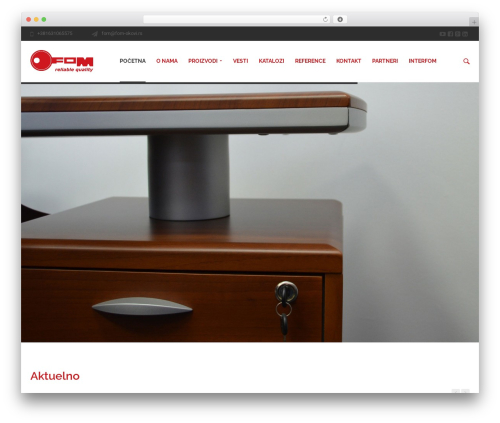 EXE WordPress theme - fom-okovi.rs