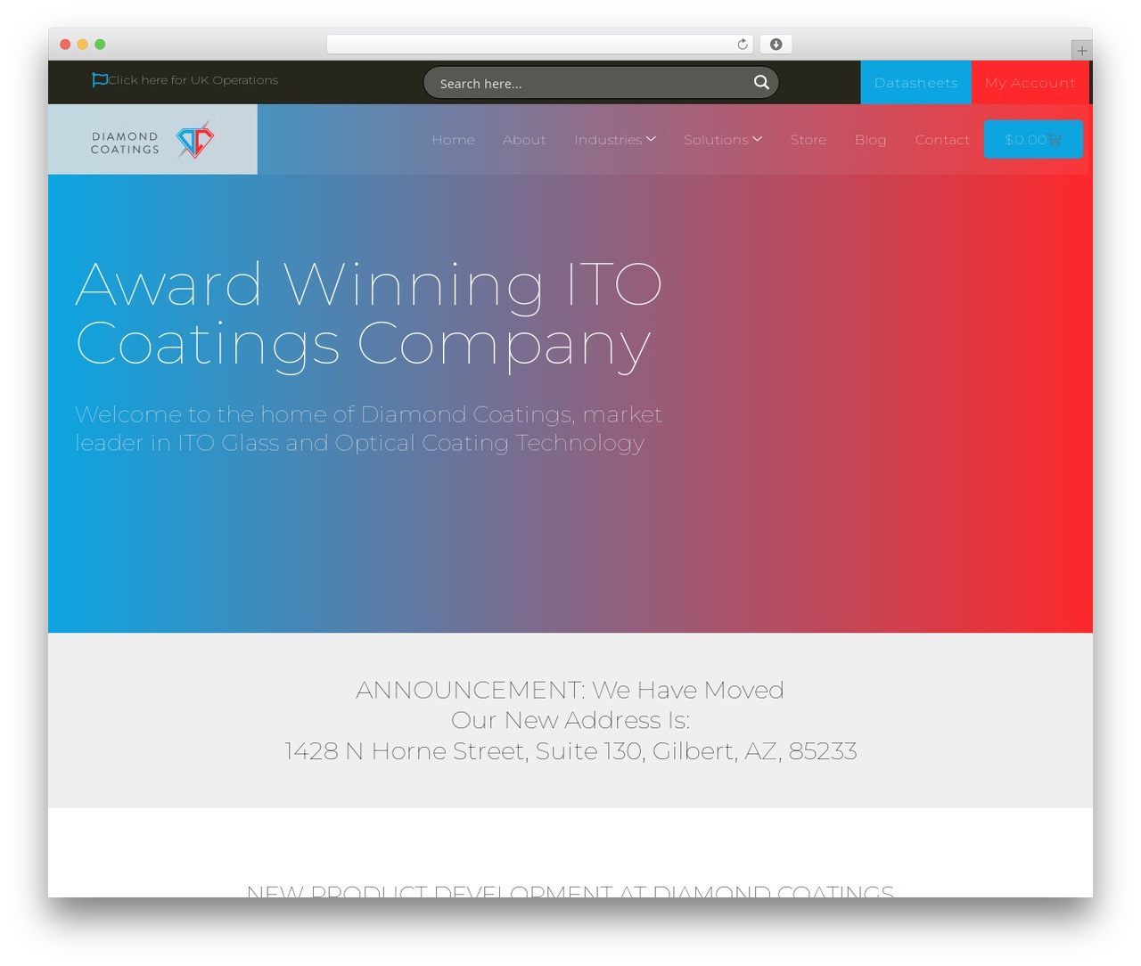 Page Builder Framework WordPress theme - diamondcoatings.com