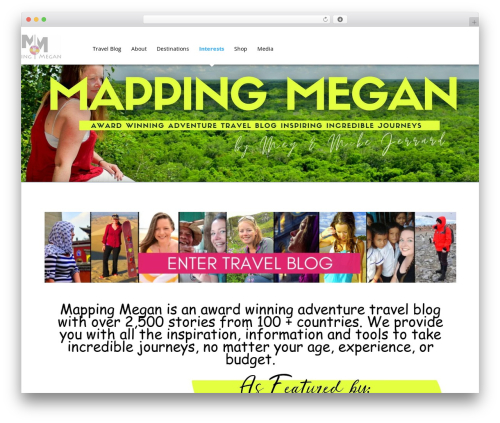 Theme WordPress Explorable - mappingmegan.com