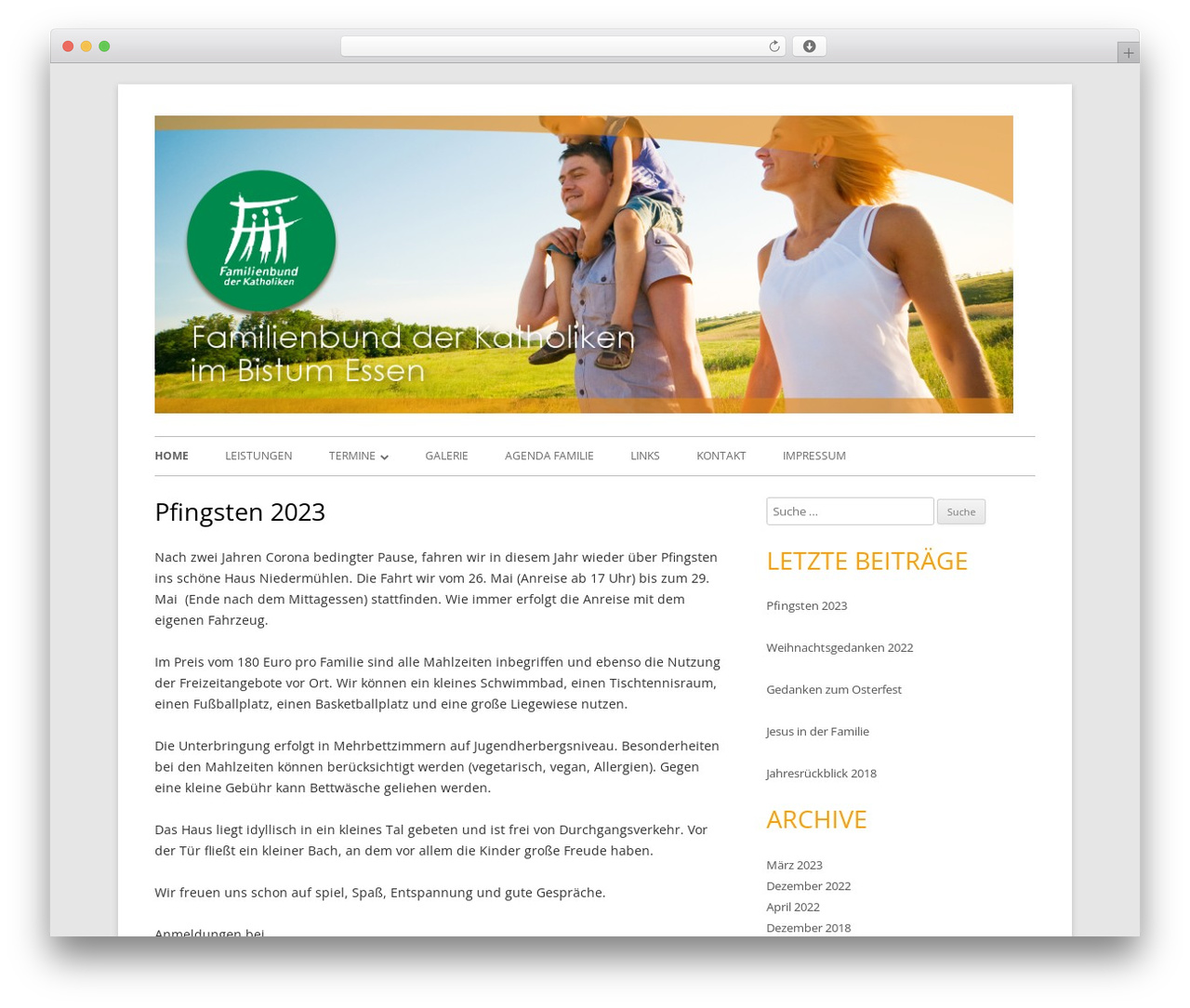 Tiny Forge best WordPress theme - familienbund-essen.de