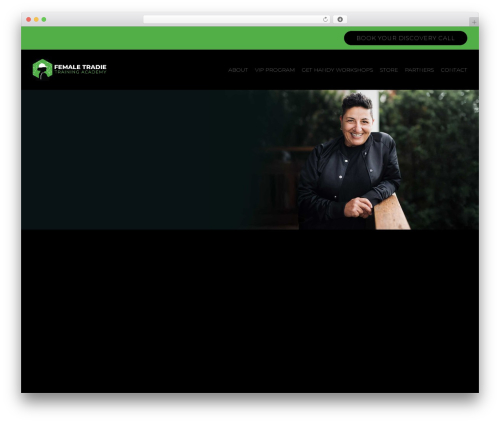WordPress theme Divi - femaletradie.com.au