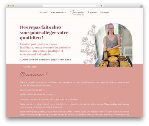 WordPress theme Divi - chouchouterlesmamas.fr