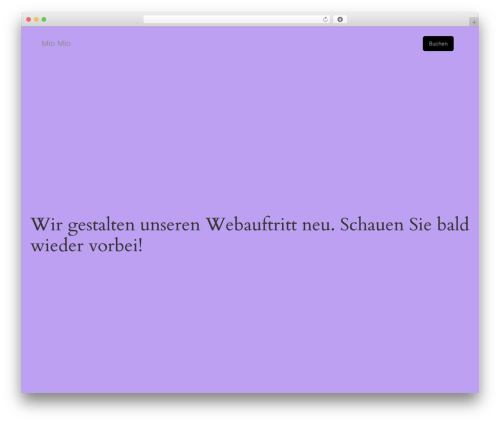 WordPress theme Divi - miomiospa.ch