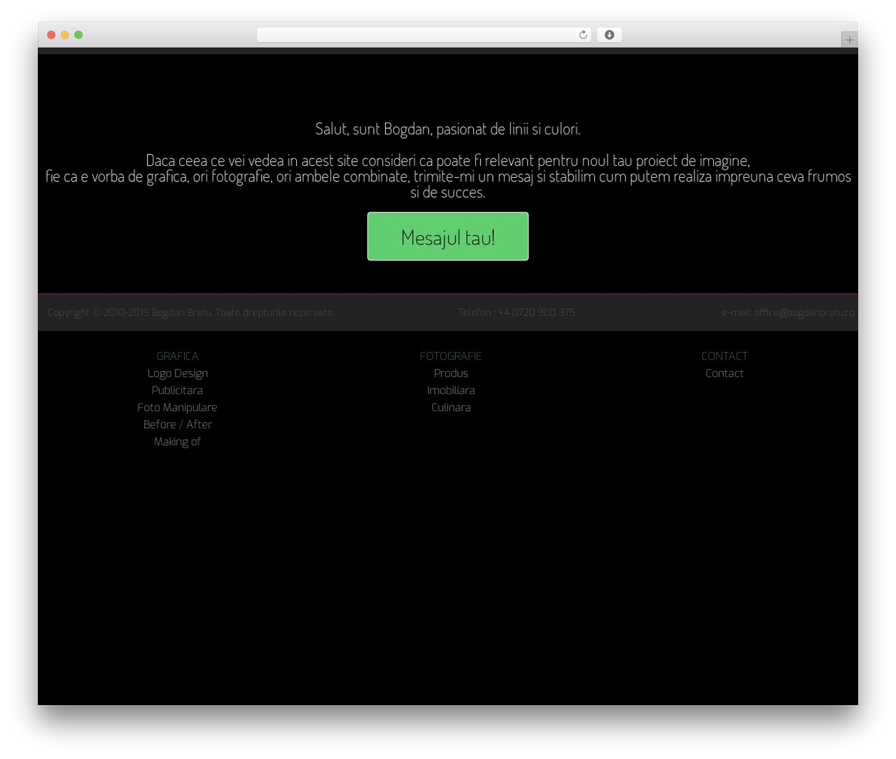 WordPress website theme Hello Elementor - bogdanbratu.ro