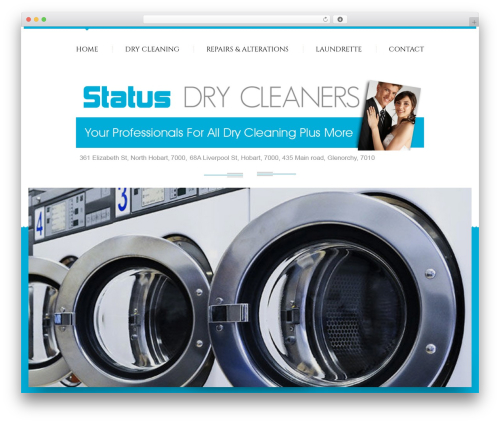 cherry WordPress theme - www.statusdrycleaners.com.au