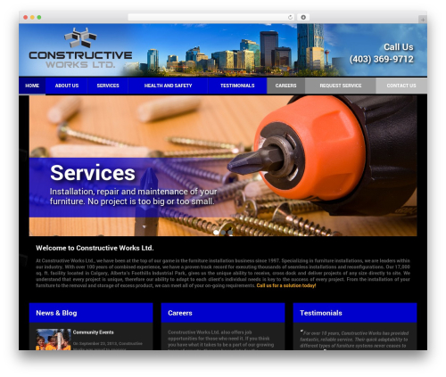 Constructive Works WordPress theme - constructiveworks.ca