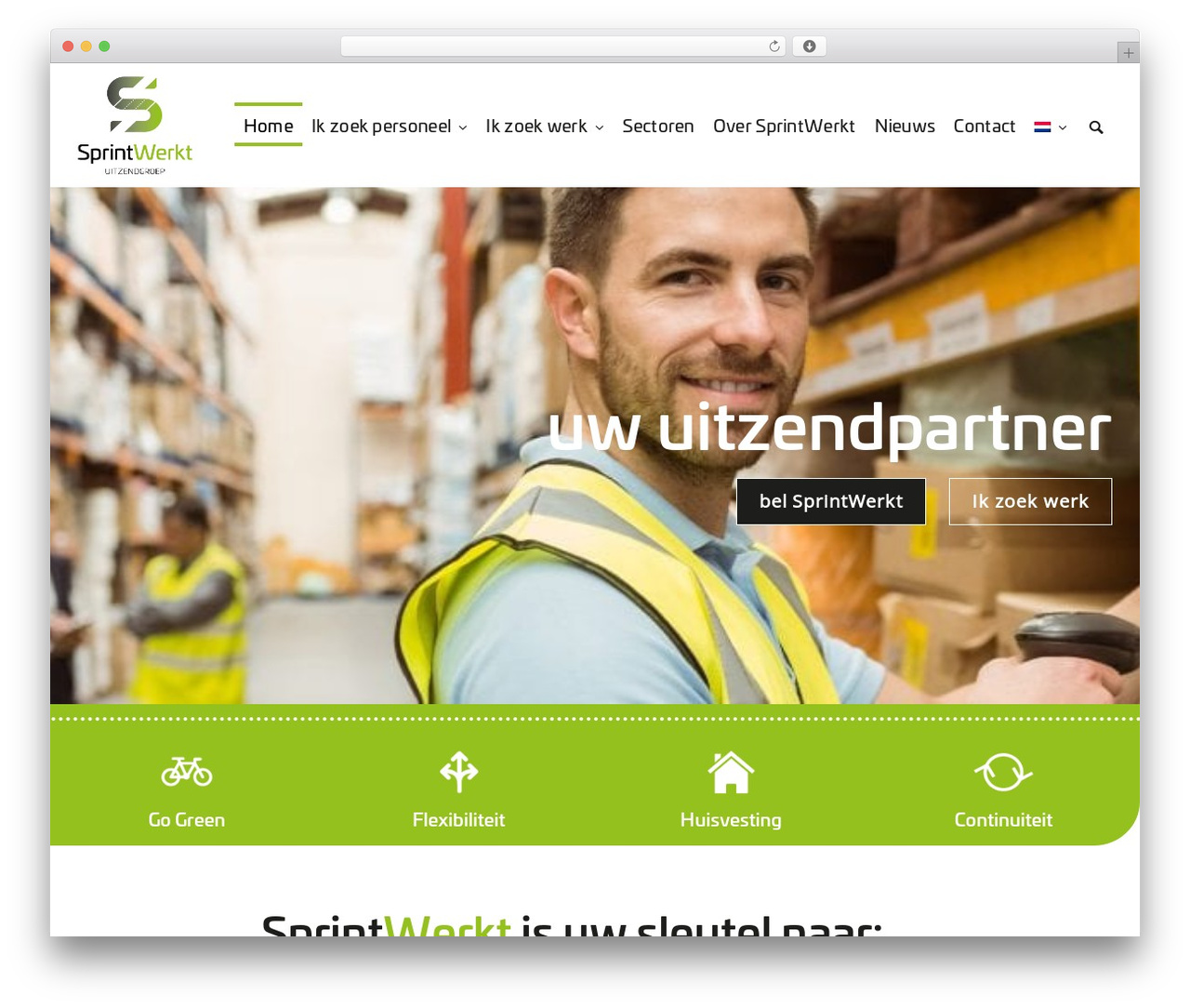Creatus WordPress theme design - sprintwerkt.nl
