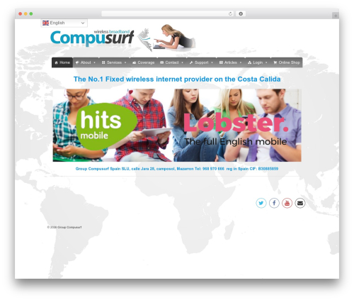 Responsive Pro WordPress page theme - compusurf.es