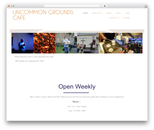 Crio premium WordPress plugin - uncommongroundscafe.org