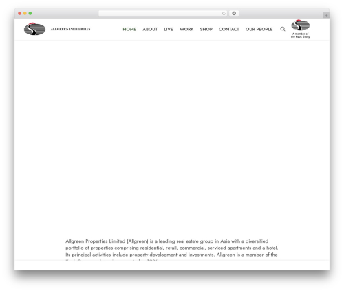 Best WordPress theme MainTheme - allgreen.com.sg