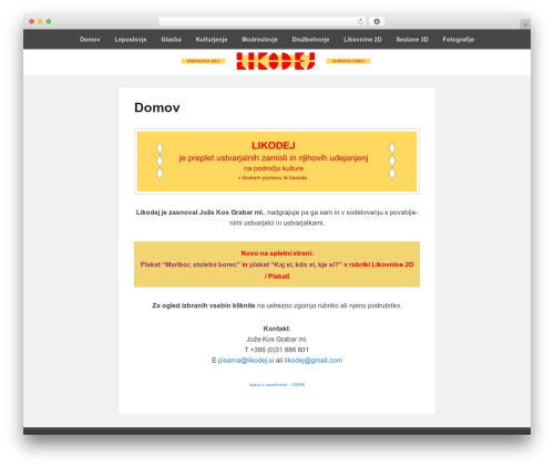 Df shortcodes WordPress plugin - likodej.si