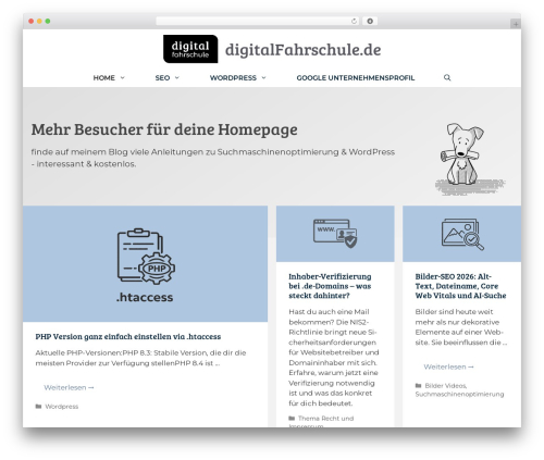 GeneratePress WordPress theme - digitalfahrschule.de