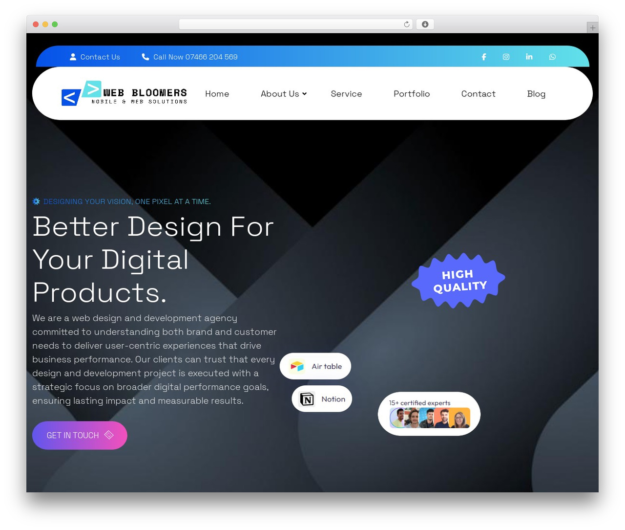 Haptic WordPress theme - webbloomers.com Haptic WordPress theme - webbloomers.com
