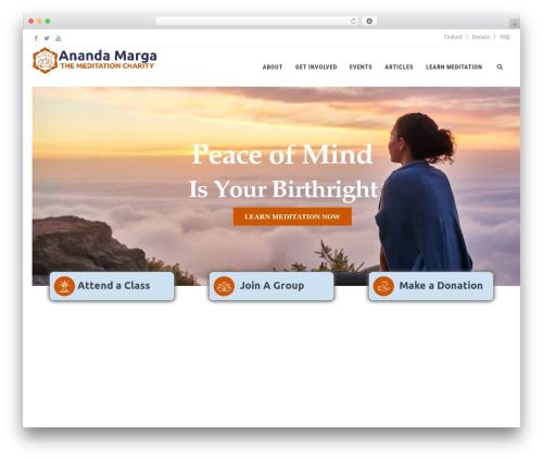 JanGo WordPress theme - anandamarga.org.uk