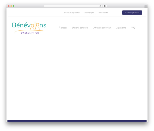 WordPress theme Benevolons - benevolonslassomption.ca