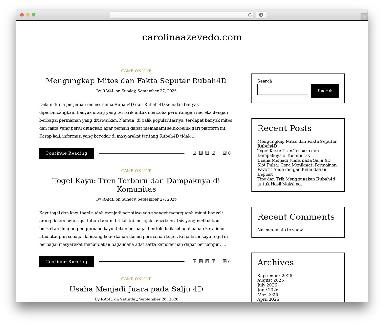 WordPress theme Writee - carolinaazevedo.com WordPress theme Writee - carolinaazevedo.com