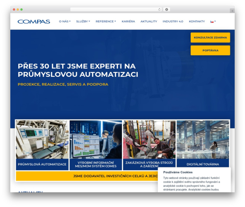 Compas WordPress theme - compas.cz