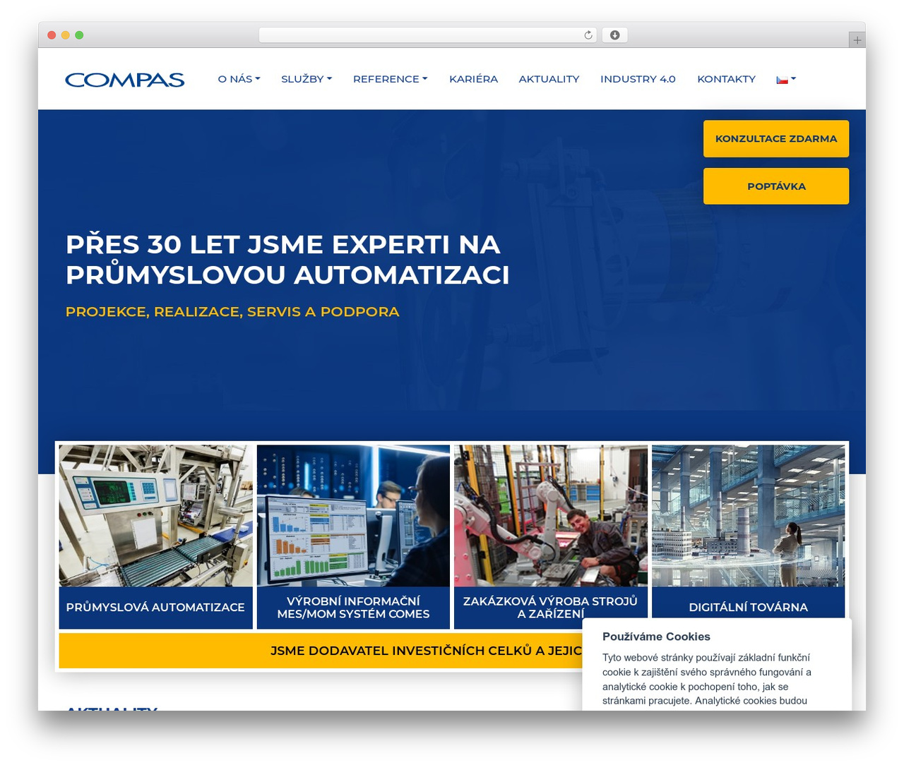 Compas WordPress theme - compas.cz