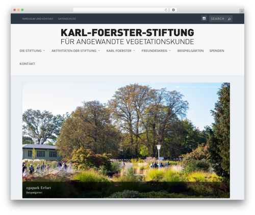 Extra WP theme - karl-foerster-stiftung.de