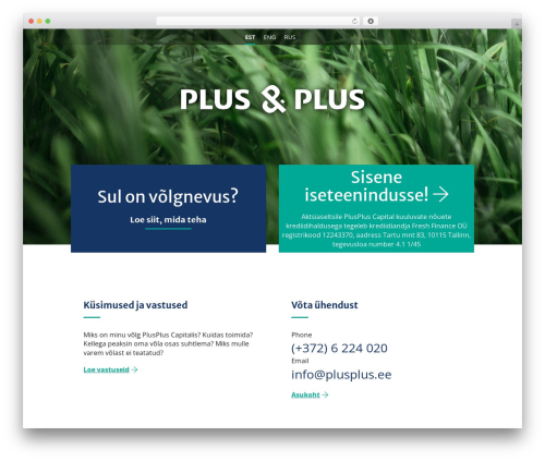 PlusPlus WordPress theme - plusplus.ee