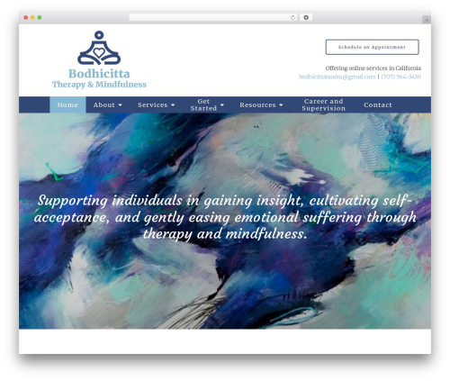 WordPress theme Megatheme - bodhicittatandm.com