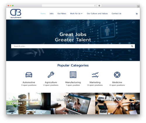 Beaver Builder Theme WordPress theme - drbrecruitment.com