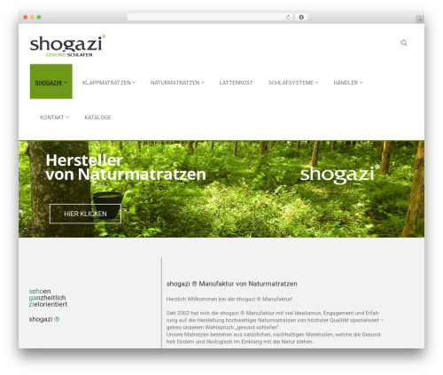 Cherry Framework WordPress theme - shogazi-manufaktur.de