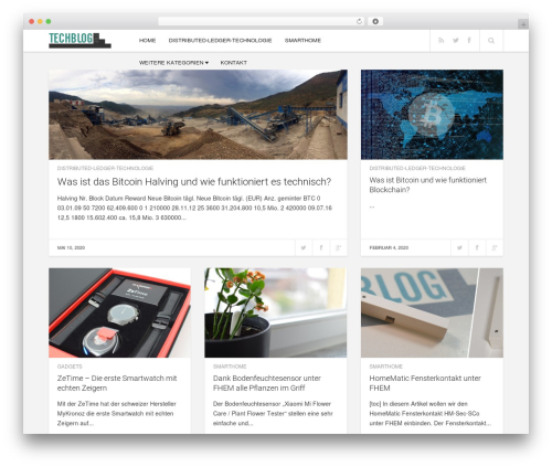 Enpine WordPress theme - techblog.one