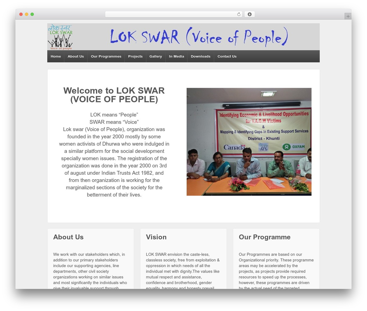 Responsive WordPress theme - lokswar.org