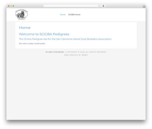 Summit WordPress theme - scigba-pedigrees.org