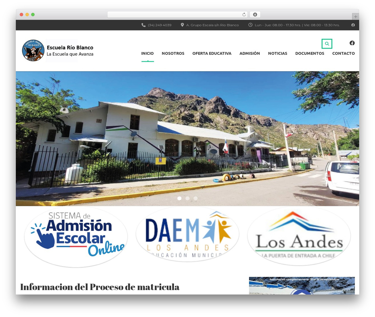 Theme WordPress MasterStudy - escuelarioblanco.cl