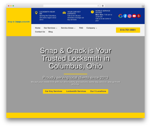 Theme WordPress Divi - snapandcracklocksmith.com
