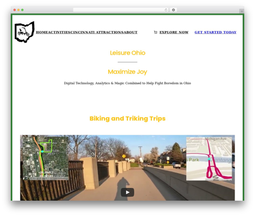 Version 3 top WordPress theme - leisureohio.com