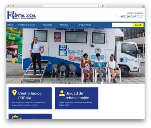 WordPress theme cherry - hospitalismaelroldan.gov.co