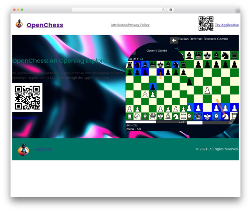 WordPress theme OpenChess - openchess.club
