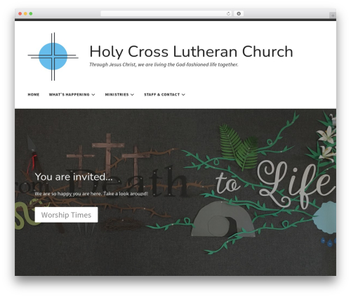 WordPress website theme Radcliffe 2 - holycrossmaplelake.org
