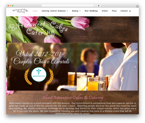 Ashe WordPress theme - bittersweetcakesandcatering.com
