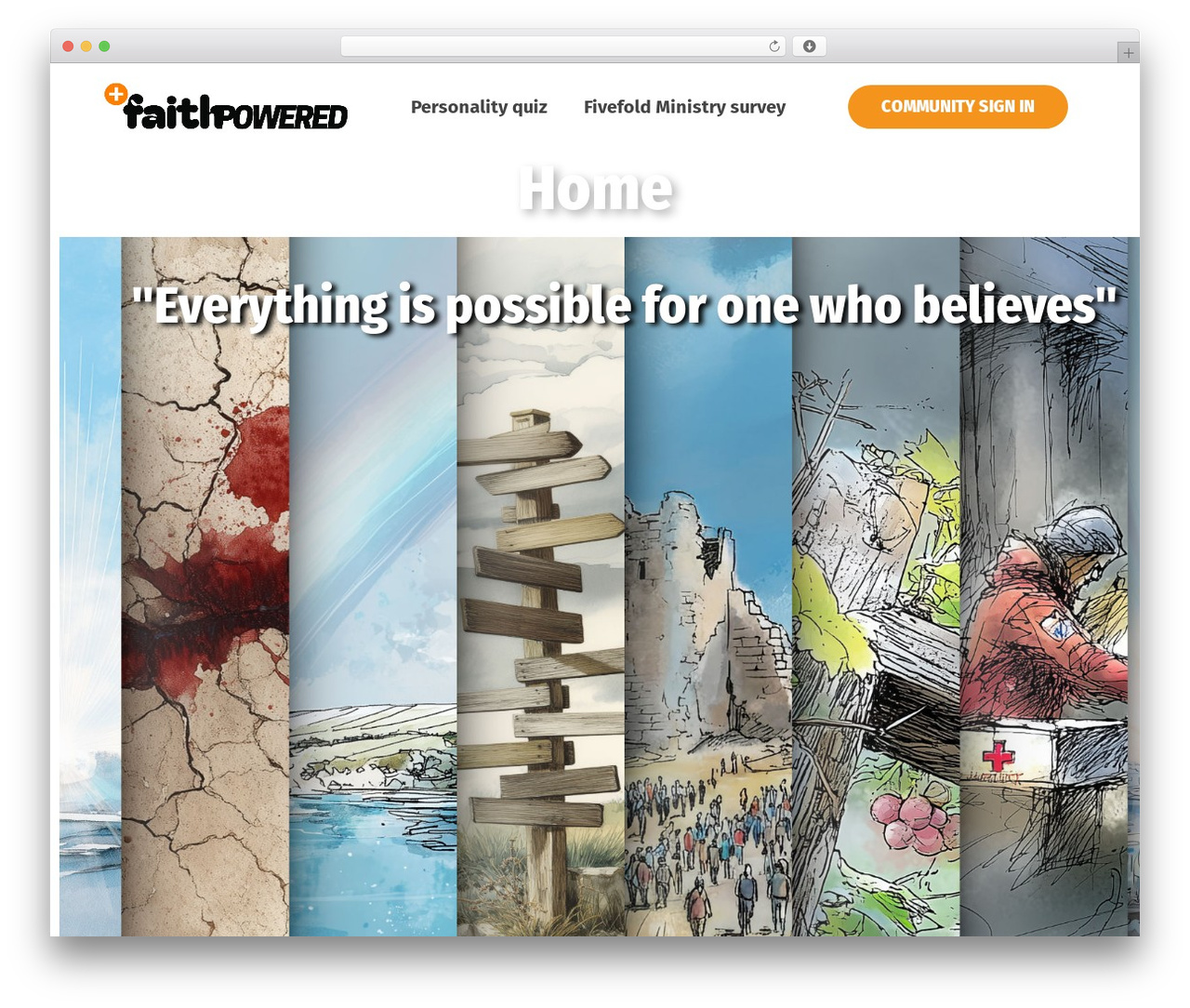 Hello Elementor WordPress theme - faithpowered.com