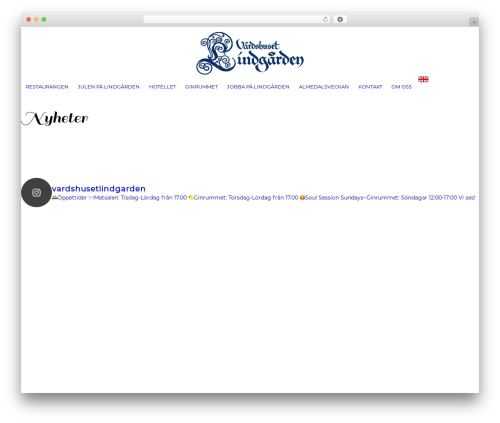 simpler best WordPress theme - lindgarden.com