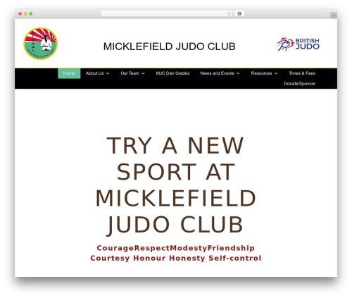 Theme WordPress NEST API theme v2 - micklefieldjudoclub.com