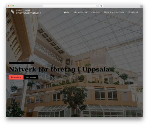 WordPress theme Gimlit CMS - fyrislund.com