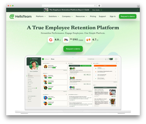 WordPress theme HelloTeam - helloteam.com