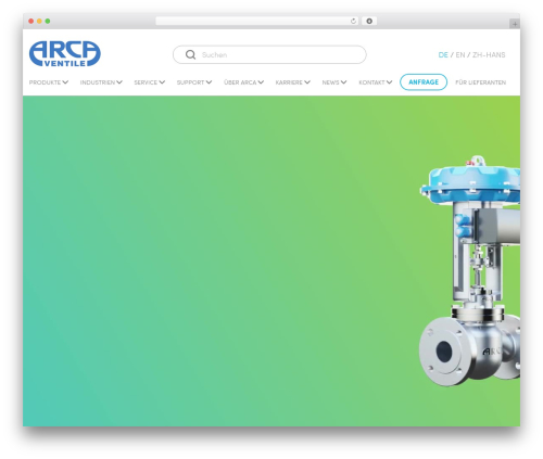 Arca WordPress theme - arca-valve.com