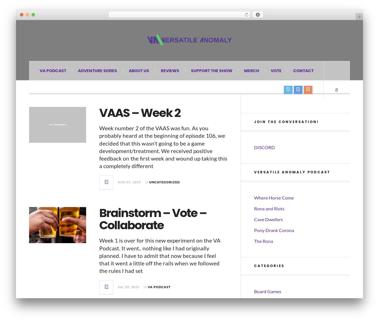 JustWrite WordPress theme - versatileanomaly.com