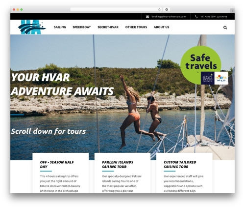 Klippe WordPress theme - hvar-adventure.com